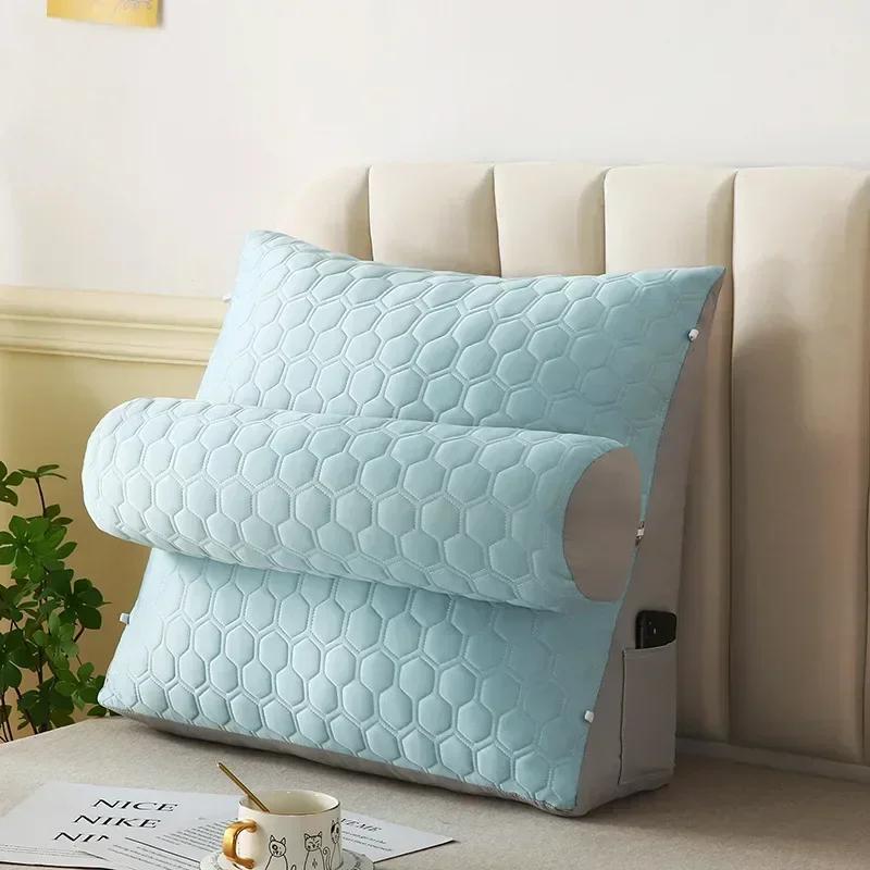New Bedside Triangular Cushion, Large Backrest, Cool Latex, Tatami Backrest On Bed