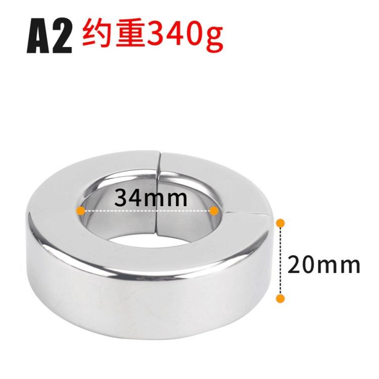 Ss001 Metal Stainless Steel Scrotum Bondage Device Magnet Penis Penis Delay Pendant Ring Adult Sex Product