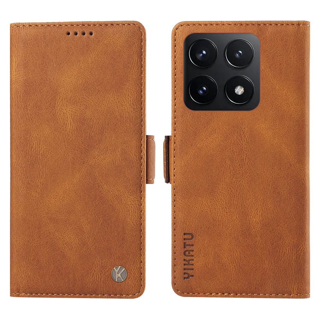 YIKATU YK-005 For Xiaomi 14T Case PU Leather Wallet Phone Cover Skin Touch Feeling