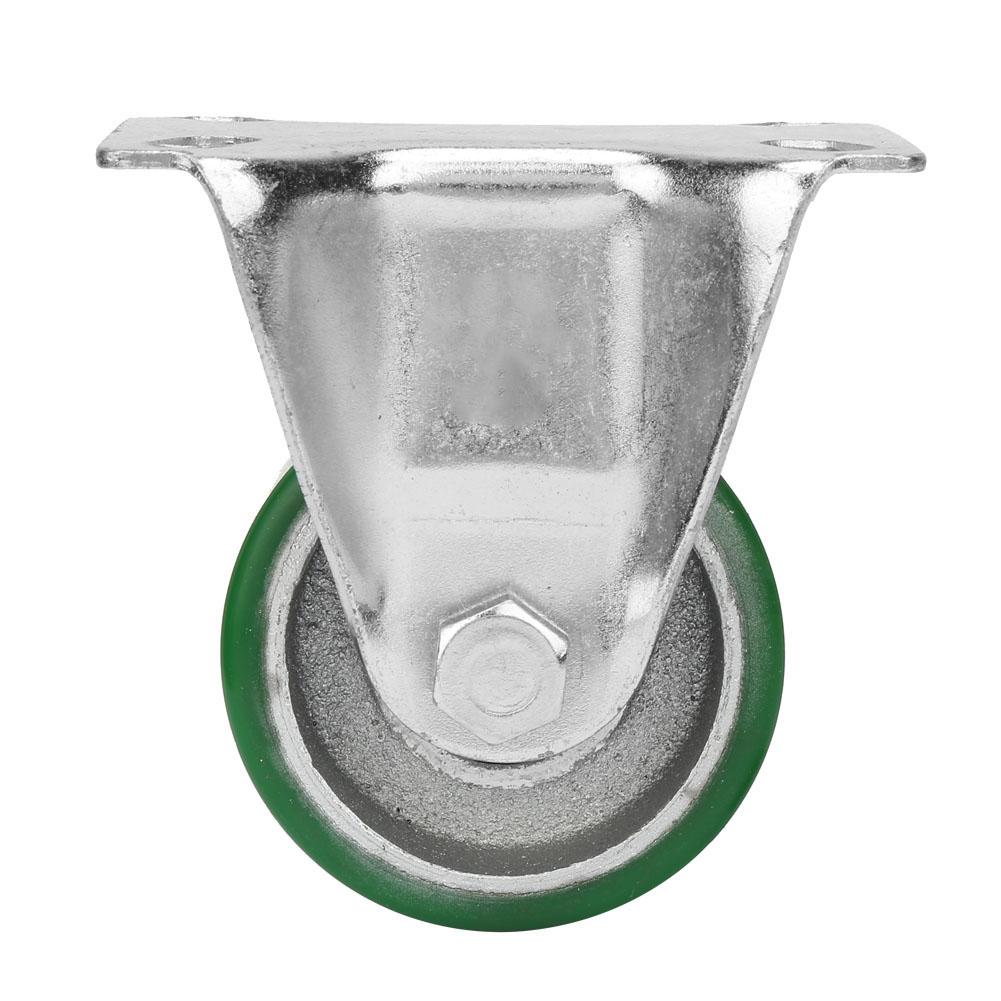 4 pçs Roda Giratória Reforçada de 3 Polegadas com Placa Superior com Capota Roda Giratória Rígida Termoplástica de Borracha PU