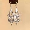 Exotic high-end fringed earrings, niche retro ethnic style earrings, French heavy industry bohemian earrings.
