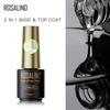 ROSALIND 2 in 1 Basis- und Decklack Gelpolitur hell für Nail Art Design LED/UV Lampe