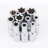 10-Piece 1/2" E8-E24 External Hex Long Deep Socket Wrench Set, CR-V Steel