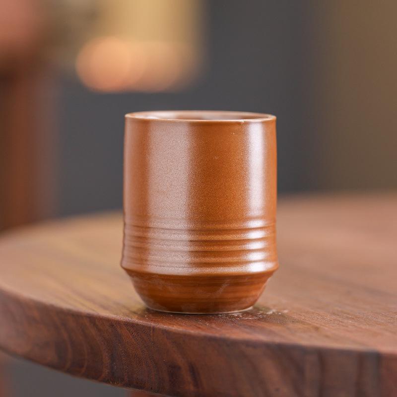 Retro Kiln-Changed Ceramic Coffee Cup American Latte Latte Flower Cup High Value Water Cup