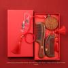Golden Silk Sandalwood Wedding Combs Gift Set