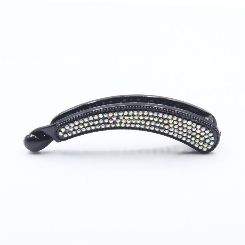 Neue Farbe Pan Haar Banane Clip Licht Luxus Stein High-End-Mode Pferdeschwanz Clip Haarschmuck Haarnadel