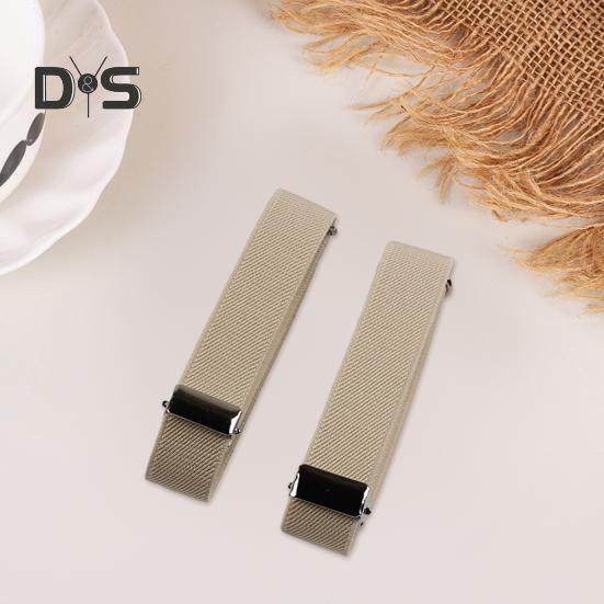 1 Pair Unisex Armband Adjustable 2.5CM Width Solid Color Leg Strap Elastic Shirt Sleeve Holder Arm Cuffs Bands Party Wedding Clothing Accessories
