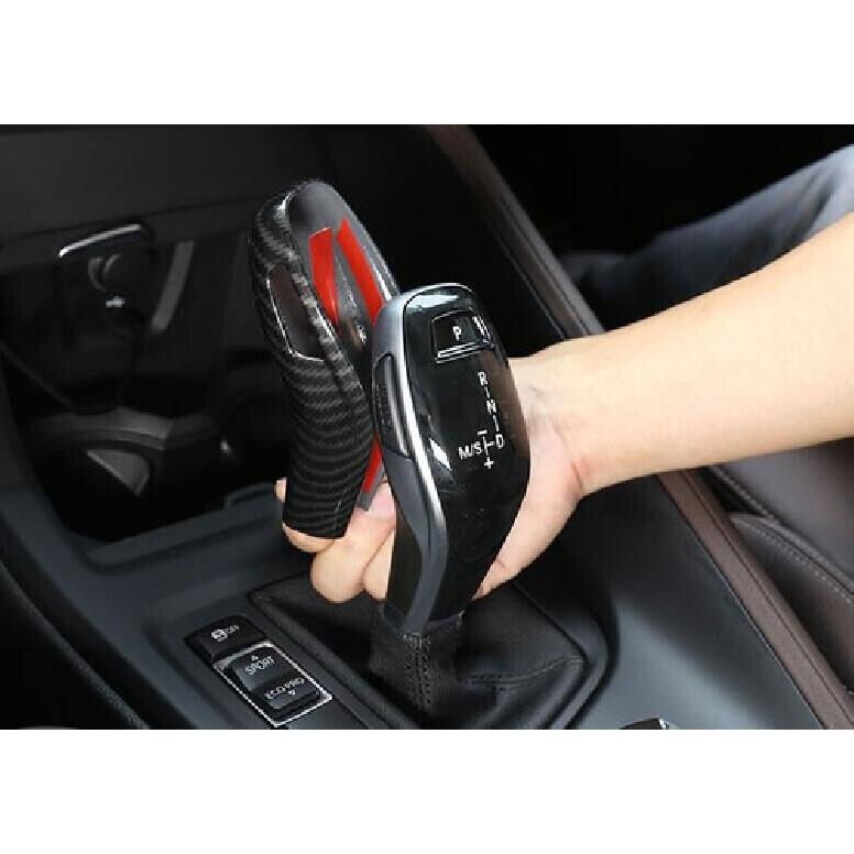 Gear Shift Knob Cover For BMW X2 F39 Carbon Fiber Inner Central Console 2018-21