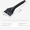 Car Snow Removal Scraper Multi Function Ice Brush with Snow Foam and Squeegee for Winter Windshield Cleaning