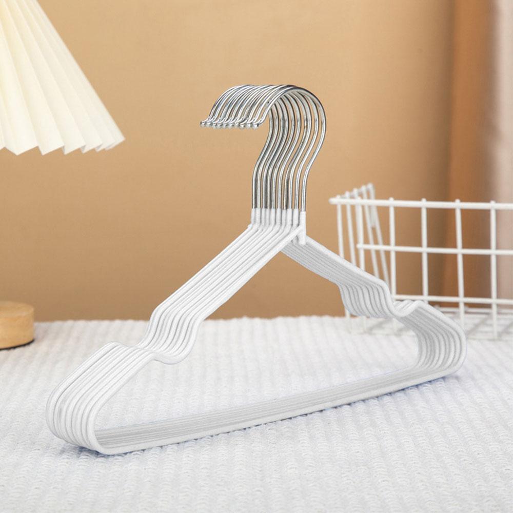 10pcs Children Adult Clothes Hanger Clothes Drying Rack Non-Slip Metal Shirt Hook Hangers Coat Hanger Clothes Accessories Rack