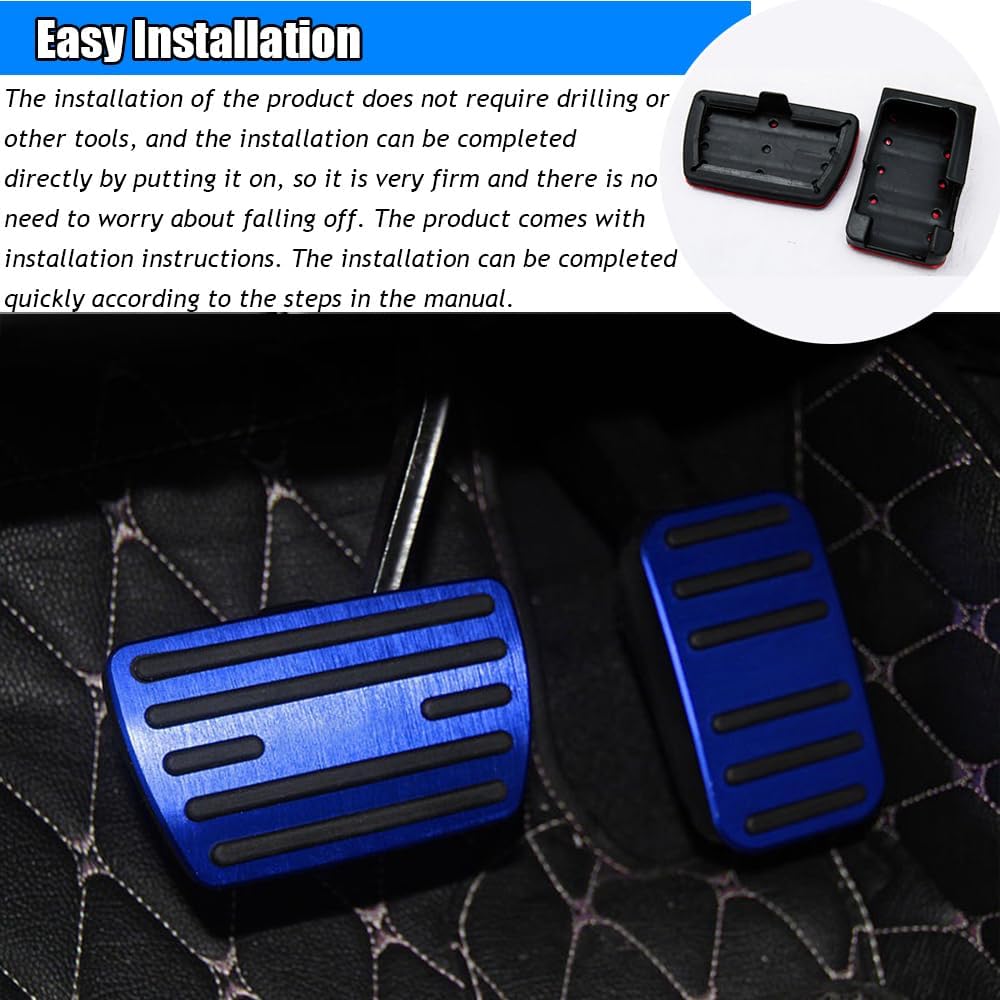 Kakash Custom Interior Accessories for Honda 10th Civic 2016-2021 11th Civic 2022 2023 aluminium alloy Gas Accelerator Pedal Covers,Anti-Slip No