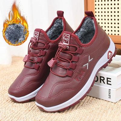 Cotton Shoes for Women Winter Waterproof Mother Cotton Shoes Plus Velvet Warm Thick Sole Middle-aged and Elderly Boots Non-slip Soft Sole