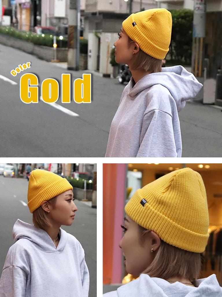 Huff Usual Beanie Knit Gray Men's Cap, [Used]