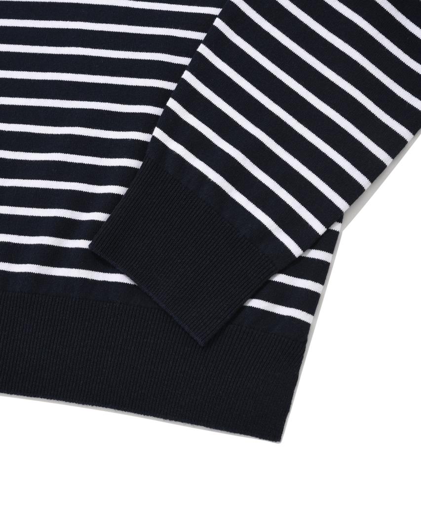 COVERNAT Basic Collared Knit Navy