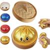 Juguete Interactivo Squishy Dumpling Brillante Adorable, Amarillo, Paquete de 1, Juguete Fidget de Silicona para Alivio del Estrés, Regalo para Niños