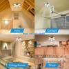 3/5/7 Adjustable Panel LED Garage Light 6500K E26/E27 Screw Deformable Ceiling Lighs Night Lamp for Workshop Warehouse Shop