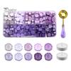 Manual Seal Making Tools Wax Kit, with Sealing Beads Spoon And Candles, DIY Stamp for Wedding Invitations Envelopes Artistic Melting