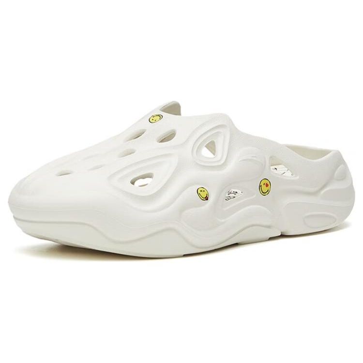 Anta Tide Worship 1.0 Non-Slip Wear-Resistant Silent Slide Sandals Men Footwear White 112338501-1