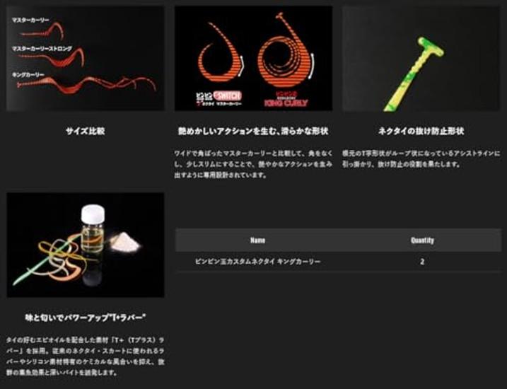 Jackall Binbin Ball Custom Tie King Curly Hellorange Punkt