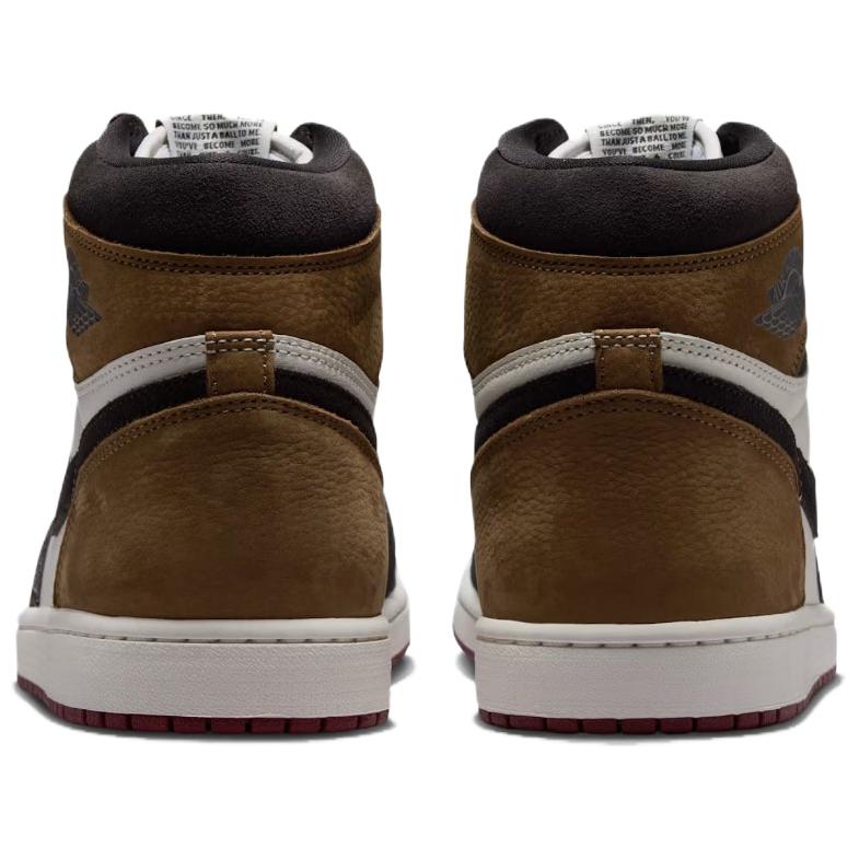 Sneakers Unisex Air Jordan 1 High OG Love The Game Bianco Shadow-Marrone Perla Morbida DZ5485-201