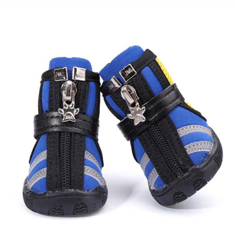 Prodyšné boty pro domácí mazlíčky, psy, jaro, léto, boty pro malé psy se zipy, protiskluzové psí boty pro teddy, čivavu