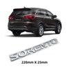 1 peça 3D ABS Letra Placa Emblema Logo Adesivos de Carro Porta-malas Traseiro do Carro Emblema do Para-choque Adesivo Decalque Acessórios de Estilo para Sorento