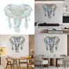 Elephant Shape Wall Hanging Decoration Crafting Mould Holographics Silicone Mold for Wall Sticker Jewelry Making Tool