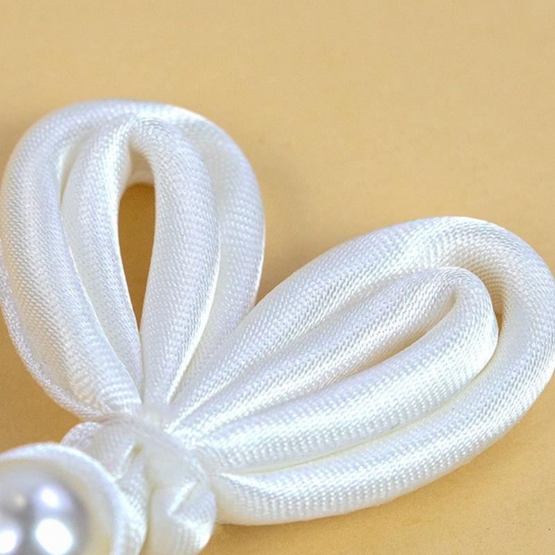 Butterfly Fringe Shape Chinese Cheongsam Knot Button Closure Ribbon Fastener Costume Tang Shirt Suit DIY Sewing Craft