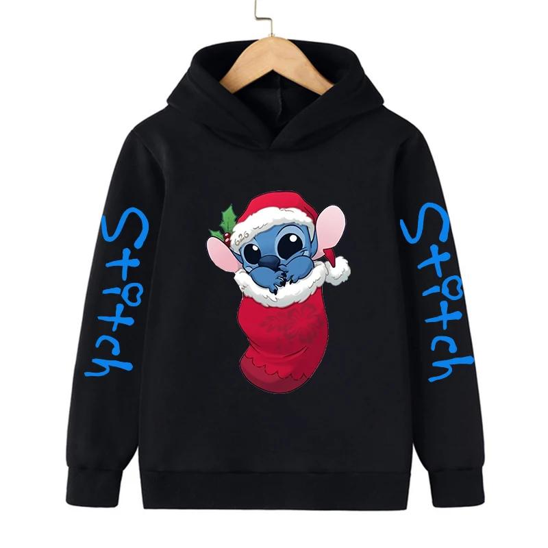 Nuovo Felpa Cool Stitch Bambini Vestiti Cartoni Animati Bambina Bambino Lilo e Stitch Felpa Manga con Cappuccio Top Casual per Bebè