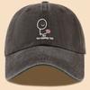 Trendy and Personalized Peaked Cap, Adjustable Outdoor Camping and Travel Check-in Baseball Cap