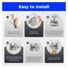 Stainless Steel Suction Cup Hook Portable Strong Sticky Hooks Gifts Metal Hook Bracket