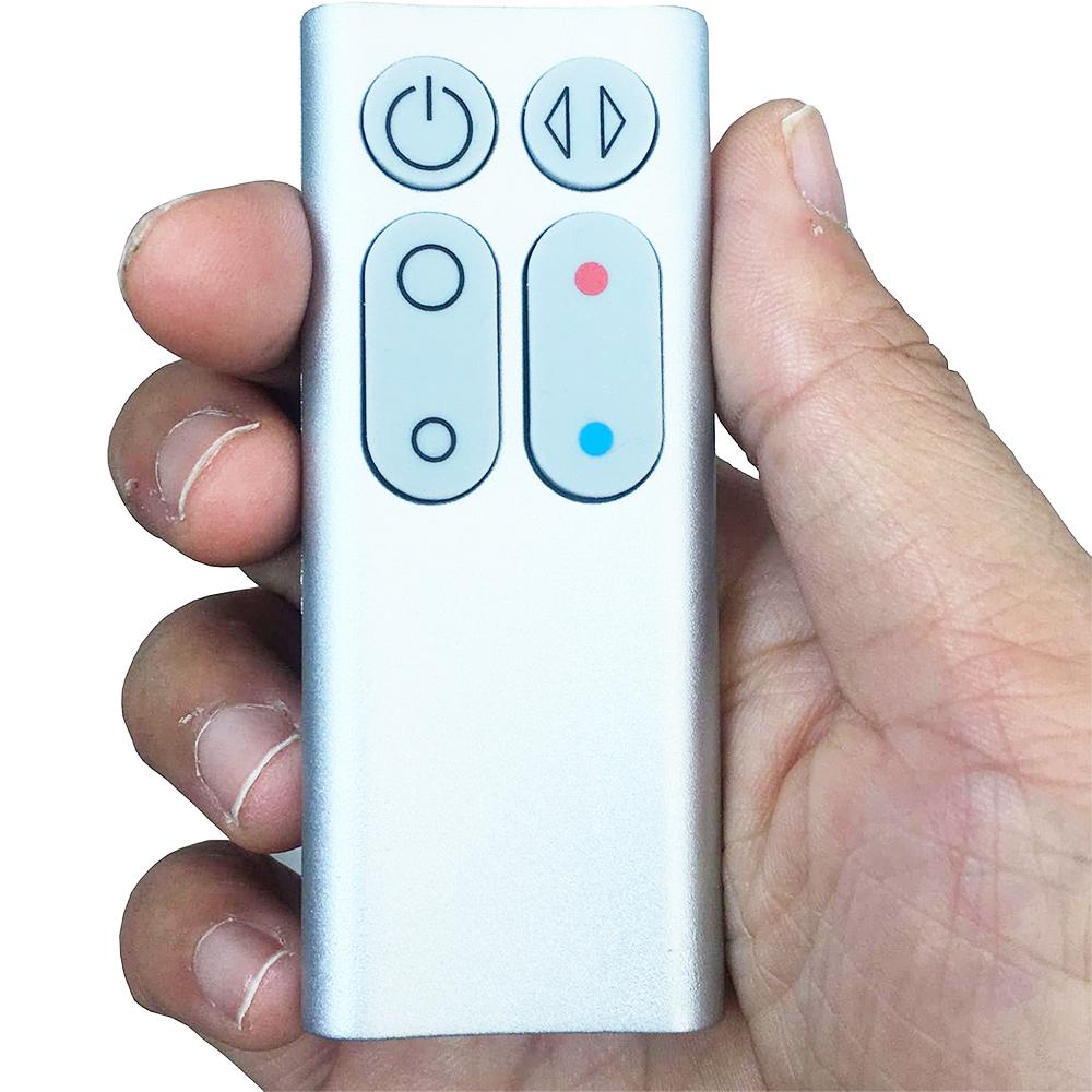 Horkovzdušný a chladnovzdušný ventilátor s dálkovým ovládáním pro Dyson AM04 AM05, stříbrný