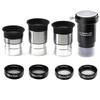 ANQILAFU Eyepiece Full Set 5x Barlow 2 Lunar 2 Polarizing Filters Optics for Images 1.25-inch 4mm/10mm/20mm Eyepieces, Lens, Filters, Multi-coated