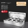 Commercial Stainless Steel Multi-Compartment Seasoning Storage Box