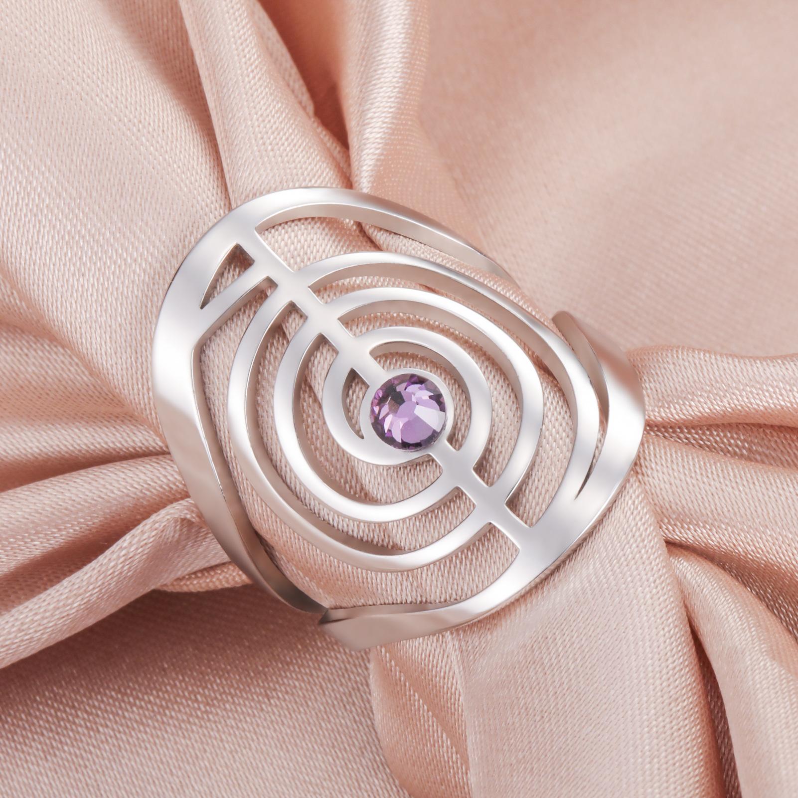 

Сакральная геометрия спиральные кольца из нержавеющей стали кольцо Рейки защита исцеляющий символ кольца для йоги для женщин Adjustable opening