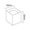 Plafonnier LED carré 15W 1050lm 4200K Blanc