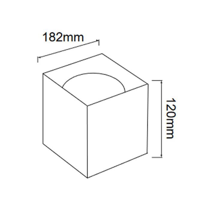 Plafonnier LED carré 15W 1050lm 4200K Blanc