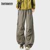 Mark Fairwhale Men's Quick-Dry American Pleated Paratrooper Cargo Wide-Leg Pants