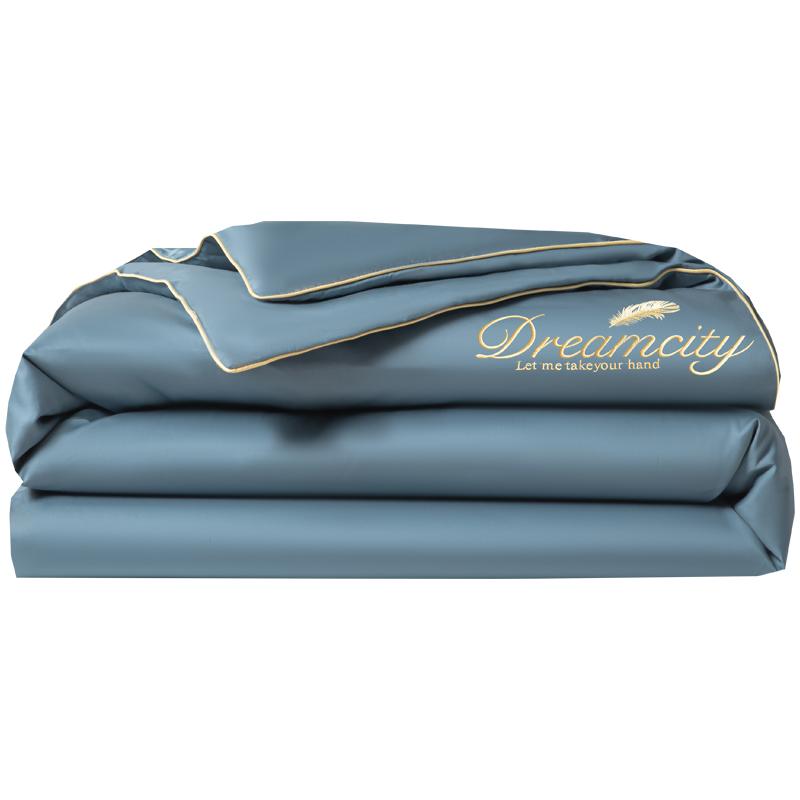 1pc Cool Summer Thin Quilt, , 100% High-quality Ultra-fine Fiber Air Conditioning, QuiltEmbroidery Bedding