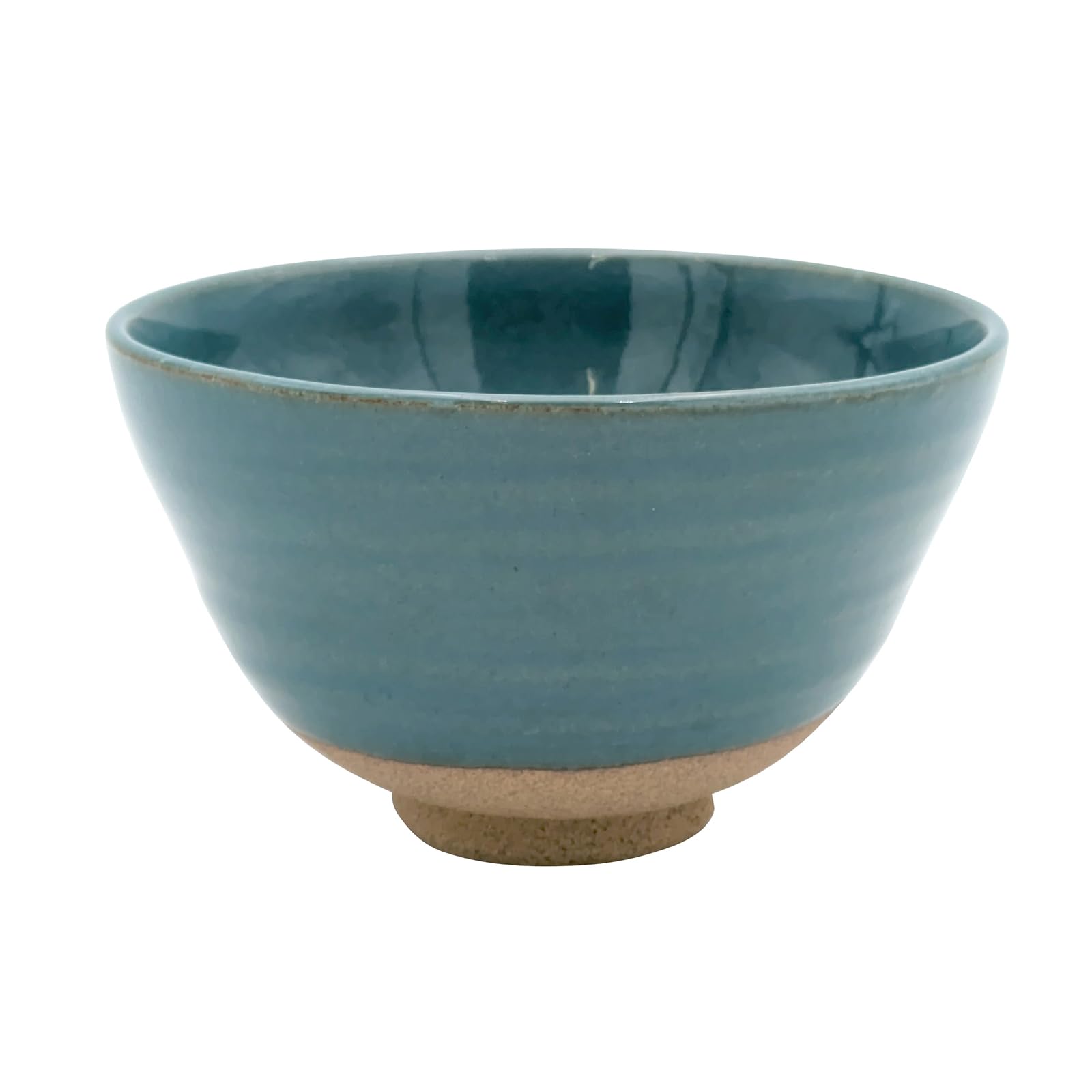 

Mino Ware Matcha Bowl, Matcha, Tea Ceremony, Approximately 13cm Diameter, Blue Background, Made in Japan, Product Number 504-21