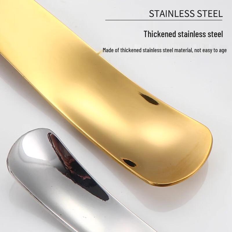 Wutuo 304 Stainless Steel Flat-Head Dessert Spoons