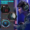 Herní sluchátka HiFi 9D prostorový zvuk Stereo sluchátka Kabelový mikrofon Náhlavní souprava USB Barevné světlo PC Laptop Headset pro notebook/PC/mobilní/PS4/Xbox