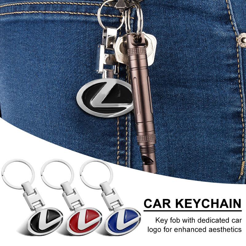 Luxury Car Keychain Car Keychain Gift Logo Emblem Key Ring For Lexus F SPORT ES RX NX LS UX LM LX GX LC RZ IS CT GS RC HS LBX