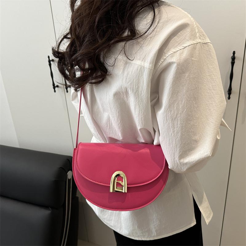 Retro Commuting Handbag Women High-end Saddle Bags Casual Versatile Single Shoulder Crossbody Bag For Daily Use CLE