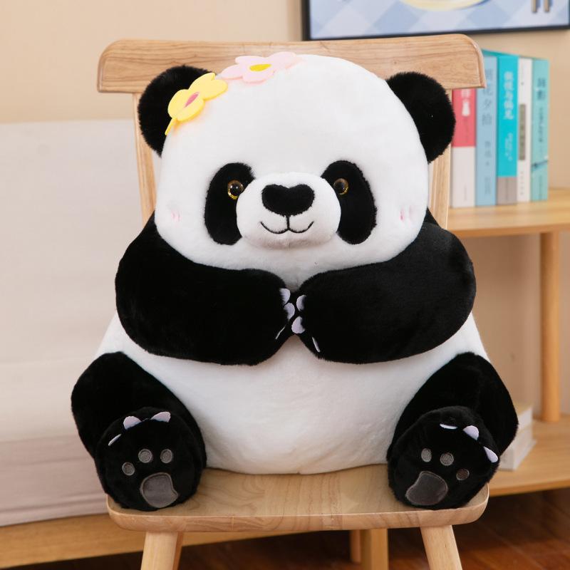 Plush Panda Short Toy Doll Cartoon Animal Design Loveliness Comfortable Soft