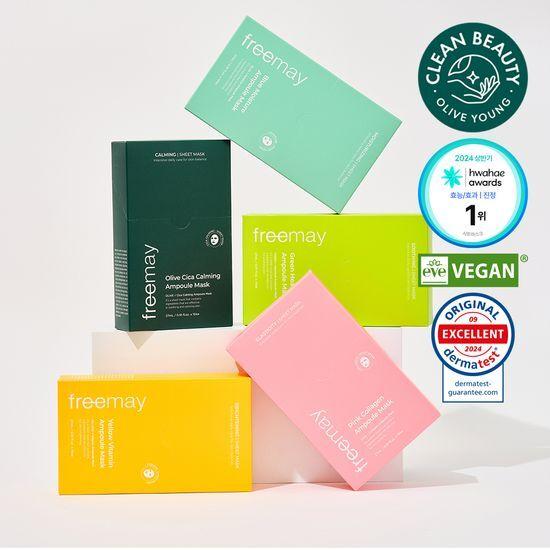 Freemay Vegan Ampoule Mask 10 Sheets (Choose 1 of 5 Types)