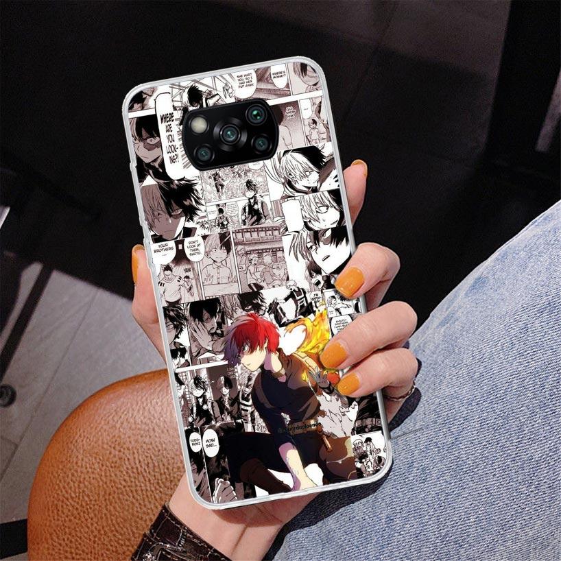 My Hero Todoroki Shoto Phone Case For Xiaomi Poco X7 X6 X5 Pro F7 Ultra Redmi 15C 15 13C 13 12C 12 10 10A 10C 9 9A 9C 9T Cover P