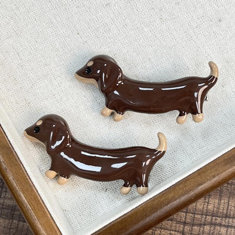 Cute Hair Clip Dog Shape Side Bangs Clip For Female Ladies Hairpin Girls Headwear Accessories Gifts