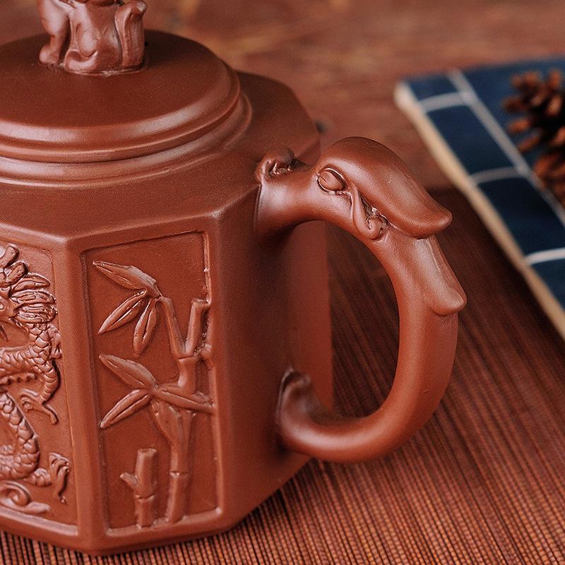 Zisha pot large capacity brewing teapot handmade teapot single pot ceramic household kung fu tea set teacup set
