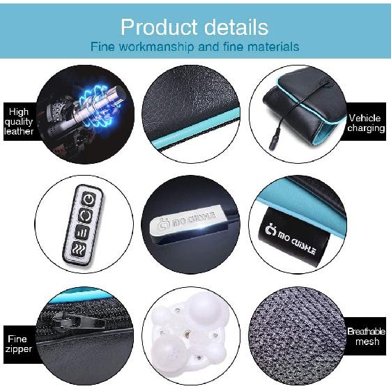 Mo Cuishle Shiatsu Back Shoulder and Neck Massager with Heat, Electric Deep Tissue 4D Kneading Massage, Best Gifts for Women Men Mom Dad, Fathers